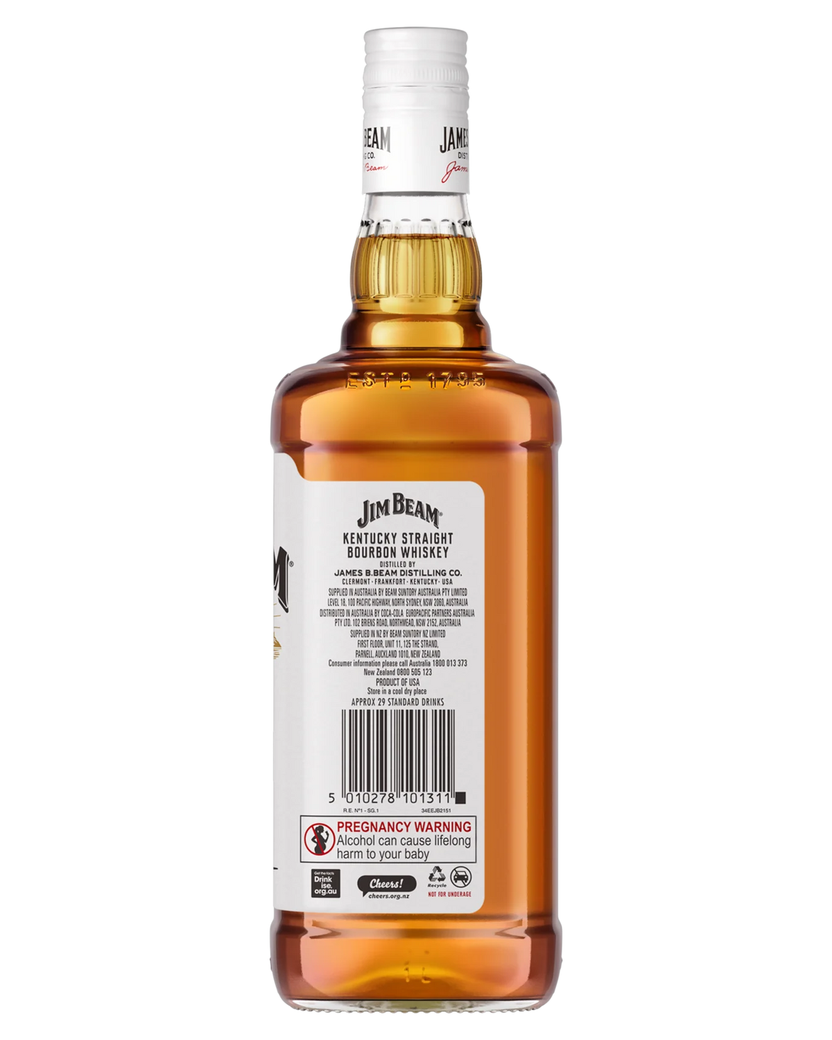 Jim Beam White Label Kentucky Straight Bourbon 1 Ltr, image 3