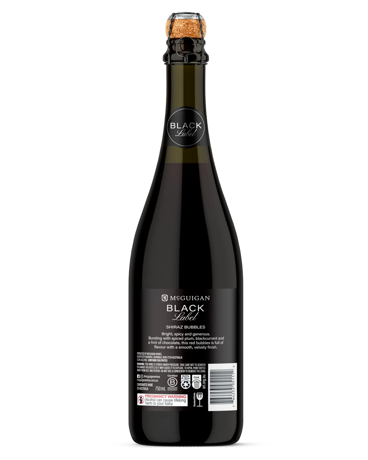 McGuigan Black Label Sparkling Shiraz, image 2