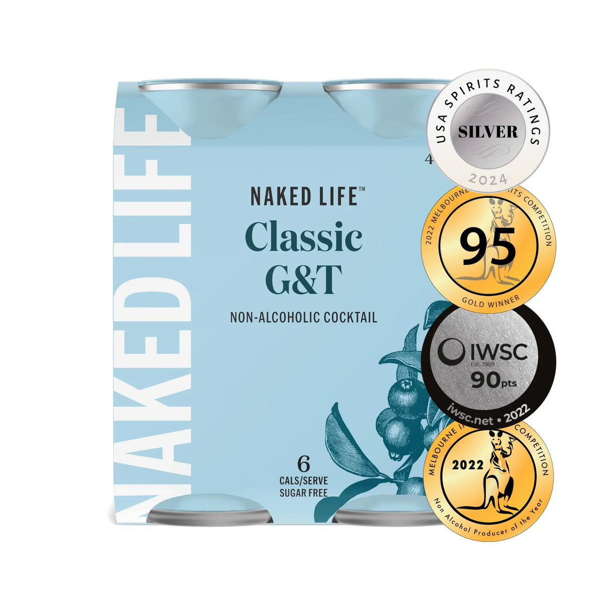 Naked Life Non-Alcoholic Classic G&T, image 2