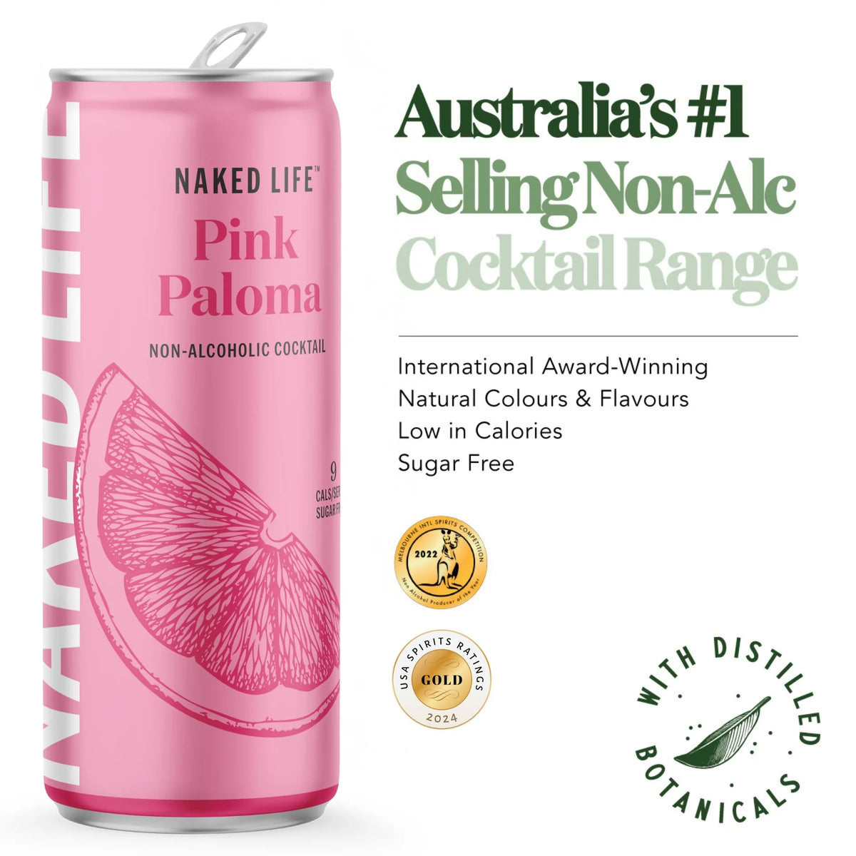 Naked Life Non-Alcoholic Pink Paloma, image 3