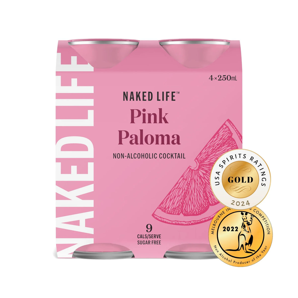 Naked Life Non-Alcoholic Pink Paloma, 250mL