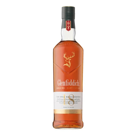 Glenfiddich 18 Year Old Small Batch Single Malt Whisky, 700mL