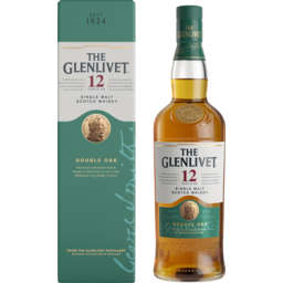 The Glenlivet 12 Year Old Double Oak Single Malt Whisky, 700mL